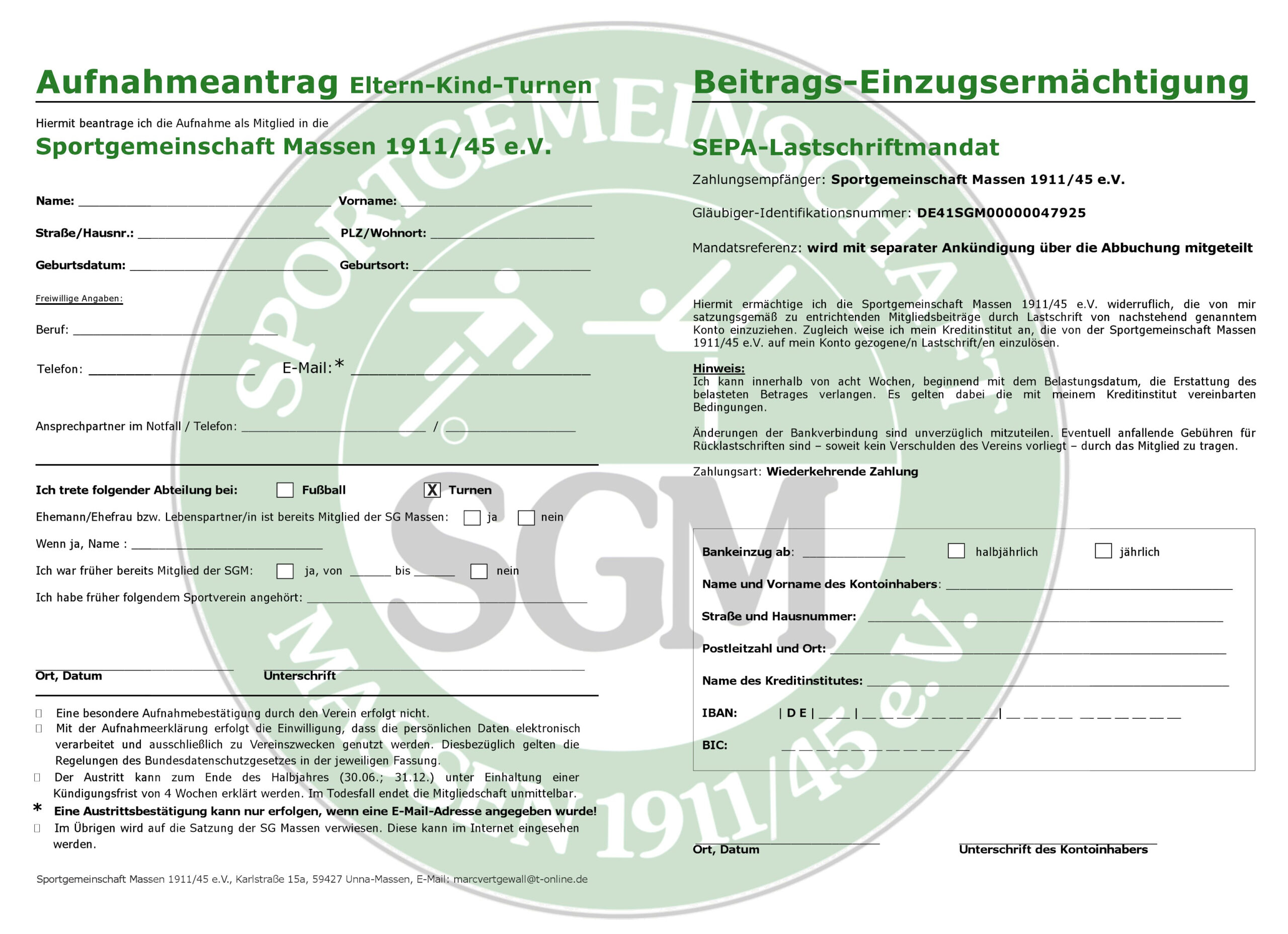 Aufnahmeantrag Ekitu